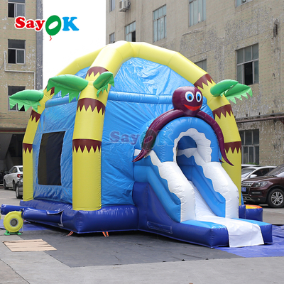 Sayok Komersial PVC Inflatable Bouncy Castle Sea Clownfish Octopus Inflatable Bouncer House untuk Anak-anak