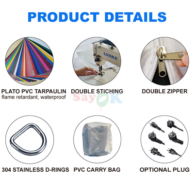 Kastil Bouncing Tiup Komersial 23 kaki Combo Bounce Tiup untuk Luar Ruangan