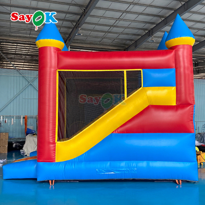 Sayok Istana Bouncing Tiup Luar Ruangan Komersial PVC Rumah Pantul Combo untuk Anak-anak