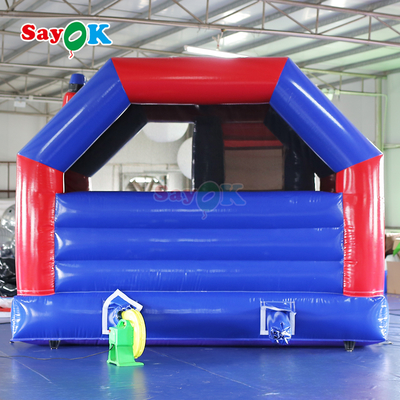 Sayok Brandweer bertema Slide Bounce House Combo Fire Truck Inflatable Bouncy Castle untuk Anak-anak