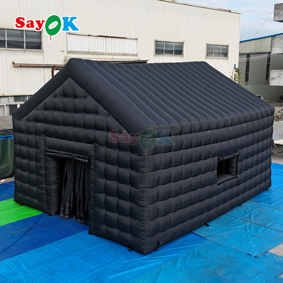 Sayok 26ft Portable Inflatable Nightclub Outdoor Party Inflatable Disco Tent Klub Malam Hitam dengan Lampu