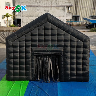 Sayok 26ft Portable Inflatable Nightclub Outdoor Party Inflatable Disco Tent Klub Malam Hitam dengan Lampu