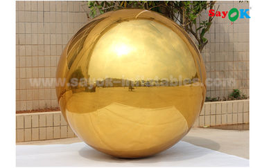 1 m PVC Emas Tiup Cermin Bola Untuk Dekorasi Pesta Pernikahan Dalam Ruangan