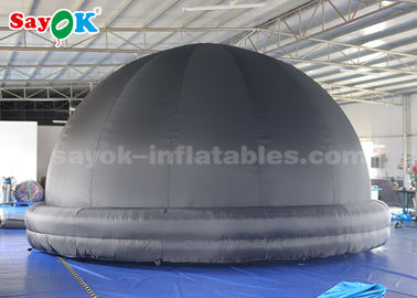 Hitam 5m Diameter Inflatable Planetarium Dome Tent Untuk Ilmu Dispaly