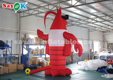 4m Red Outdoor Crawfish Inflatable Kartun Karakter Untuk Festival Lobster