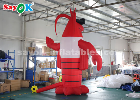 Karakter Kartun 4m Crawfish Outdoor Merah Karakter Kartun Inflatable Untuk Festival Lobster