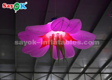 Warna-warni 1,5 m Dekorasi Pencahayaan Tiup / Meledakkan Bunga LED LED