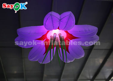 Warna-warni 1,5 m Dekorasi Pencahayaan Tiup / Meledakkan Bunga LED LED