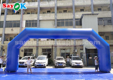 Inflatable Gantry Blue PVC 9.14 X 3.65 Meter Inflatable Arch Untuk Iklan Acara Mudah Dibersihkan