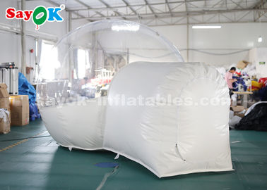 Tenda Transparan Tiup 3m PVC Luar Tenda Gelembung Tiup Untuk Keluarga Berkemah Halaman Belakang CE SGS ROHS