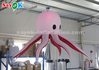 2m Nylon Cloth Inflatable Octopus Dengan Remote Controller Untuk Dekorasi Pesta