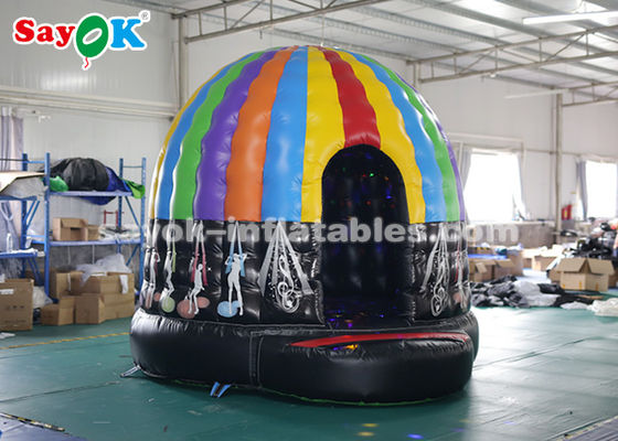 Tenda Luar Ruangan Inflatable PVC Tarpaulin Warna Inflatable Disco Dome Dengan Magic Led Light CE SGS ROHS