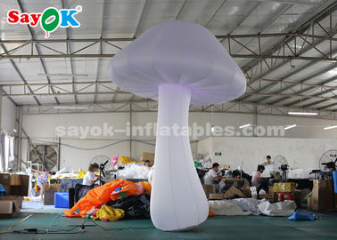 Kain nilon 3 Meter Putih Inflatable Jamur Untuk Dekorasi Panggung