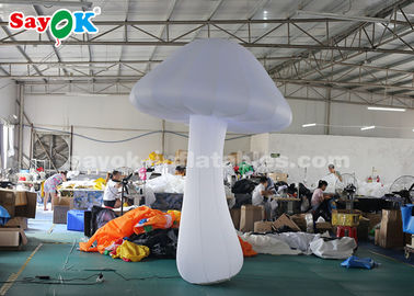 Kain nilon 3 Meter Putih Inflatable Jamur Untuk Dekorasi Panggung
