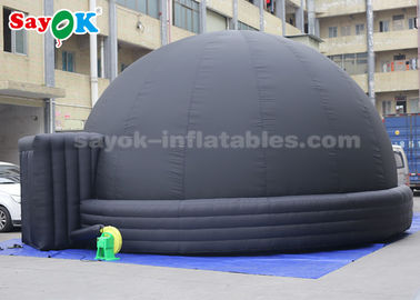 7 Meter Hitam Inflatable Planetarium Dome Tent untuk Tampilan Ilmu Pendidikan Anak