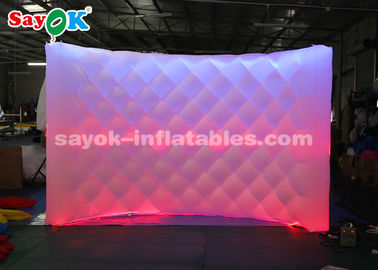 Inflatable Photo Studio Menarik Inflatable LED Photo Booth Backdrop Wall Dengan Remote Control