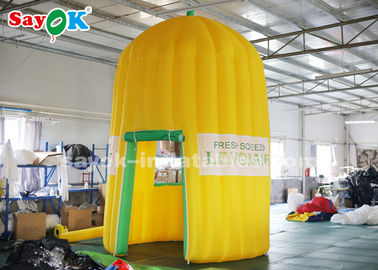 Inflatable Outdoor Tent 4m High Oxford Cloth Inflatable Lemonade Juice Kiosk Untuk Taman Hiburan