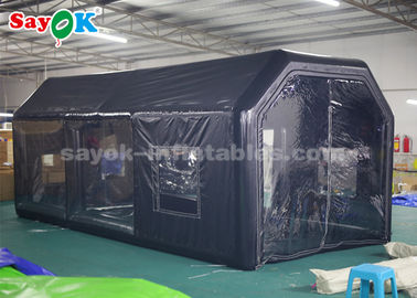Tenda Inflatable 6 * 3 * 2.5m Oxford Cloth Inflatable Spray Booth Untuk Perawatan Mobil
