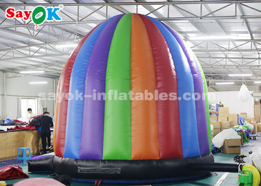 Go Outdoors Air Tent Colorful Inflatable Disco Tent Bounce House Dengan Blower Udara Untuk Taman Hiburan
