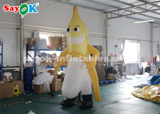 Balon Karakter Inflatable 3m Maskot Pisang Inflatable Untuk Iklan Luar Ruang CE SGS ROHS