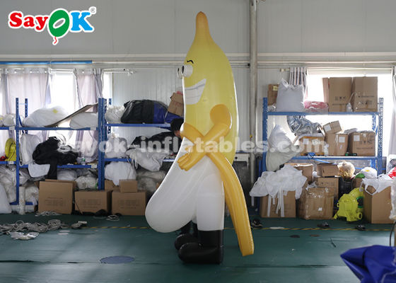 Balon Karakter Inflatable 3m Maskot Pisang Inflatable Untuk Iklan Luar Ruang CE SGS ROHS