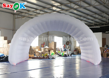 Tenda Keluarga Tiup Pintu Masuk Olahraga Putih Tenda Udara Tiup Mudah Dibersihkan Dan Dibawa