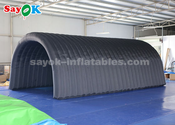Tenda Inflatable Outdoor 210D Kain Oxford Hitam Tenda Terowongan Inflatable Untuk Pameran / Promosi