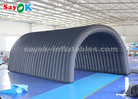 Tenda Inflatable Outdoor 210D Kain Oxford Hitam Tenda Terowongan Inflatable Untuk Pameran / Promosi