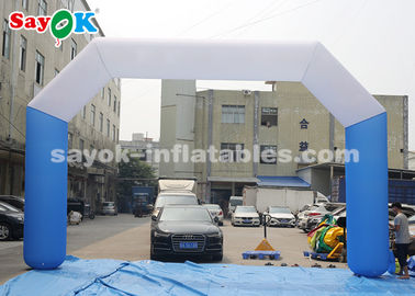 Inflatable Finish Arch 8 * 5m Oxford Fabric Inflatable Start Finish Line Arch Untuk Promosi