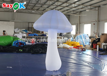 Dekorasi Dekorasi Panggung Inflatable, 2m Polyester Inflatable Mushroom Dengan 16 Warna Lampu LED Mengubah
