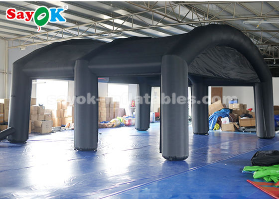 Tenda Inflatable Custom Hitam Kain Oxford Tenda Udara Inflatable Untuk Promosi Iklan