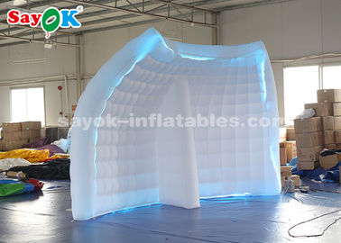 Inflatable Party Tent Portable Inflatable Photo Booth Background Wall Dengan Led Light Strip Untuk Acara