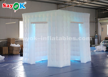 Tenda Pesta Tiup 2 Pintu Booth Foto Tiup Oxford Putih Tahan Lama Untuk Sewa Pesta Pernikahan
