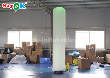 190T Nylon Cloth Inflatable Pillar Dengan LED Lighting Untuk Dekorasi Festival