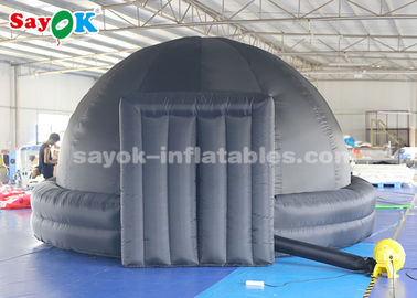 4,5 Meter Portable Inflatable Planetarium Proyeksi Dome Tent Warna Hitam