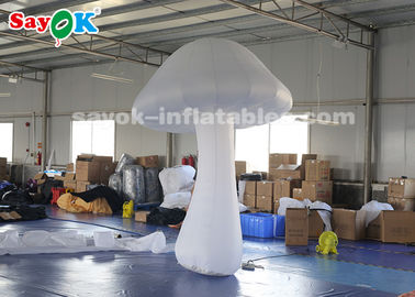 3 Meter Jamur Tiup Putih Dengan Blower Udara Untuk Dekorasi Taman Bertema