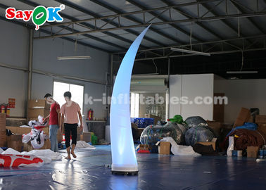 2.5m Inflatable Tusk Lighting Dekorasi Dengan 16 Lampu Mengubah Warna