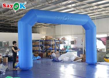 Inflatable Rainbow Arch Outside 6m Blow Up Archway Start Finish Line Racing Untuk Iklan Acara