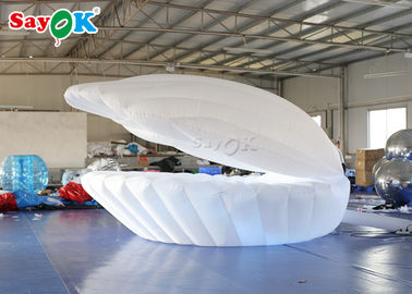 Putih 3m LED Light Inflatable Shell Model Untuk Dekorasi Pernikahan