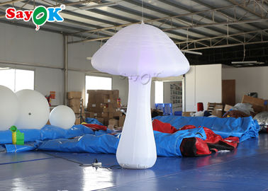 Dekorasi Pencahayaan Inflatable 2 Meter Meledakkan Jamur Dengan LED Untuk Acara