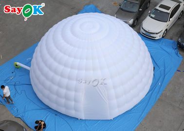 Go Outdoors Air Tent 8m Giant Inflatable Igloo Dome Tent Dengan Blower Udara Untuk Pameran