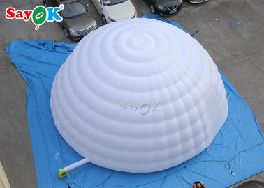 Go Outdoors Air Tent 8m Giant Inflatable Igloo Dome Tent Dengan Blower Udara Untuk Pameran