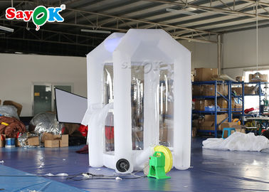 Tarpaulin Inflatable Cash Cube Money Grab Machine Money Blowing Booth Untuk Iklan Acara