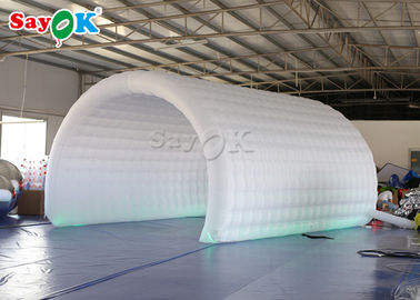 Tenda Rumput Tiup Tenda Saluran Tiup Kain Oxford Putih 6 * 3 * 3mH Untuk Kompetisi Olahraga