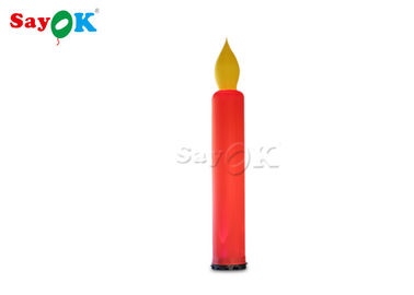 3m LED Light Red Inflatable Candle Untuk Dekorasi Malam Outdoor