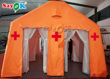 Tenda Darurat Tiup Tenda Karantina Medis Seluler Tiup yang Dibangun Cepat Untuk Mengatur Pasien