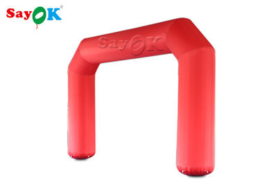 Inflatable Rainbow Arch 6m Red Blow Up Archway Start Finish Line Racing Arched Marquee Tent Untuk Luar