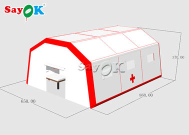 Tenda Darurat Tiup Bergerak Tahan Air Tenda Medis Tiup Untuk Mengatur Tempat Tidur Dengan Pompa Udara