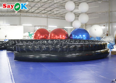 Hitam Inflatable Produk Khusus Disegel Tiup Meledakkan Sofa Kustom 7.3m