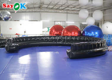 Hitam Inflatable Produk Khusus Disegel Tiup Meledakkan Sofa Kustom 7.3m